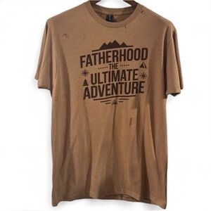 NWT Men’s “Fatherhood The Ultimate Adventure” Graphic T-Shirt Size Medium